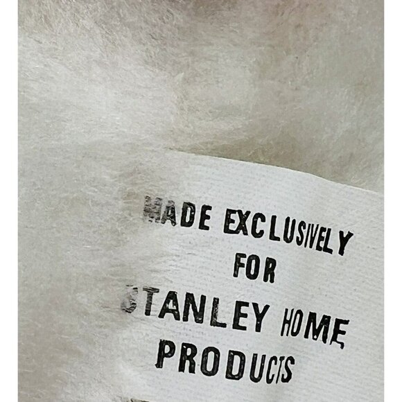 Aquilaun White Lamb Plush Pink Eyes Blue Shirt Advertising Promo 1982 Bunny - Picture 7 of 9